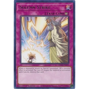 Thẻ bài Yugioh - TCG - Solemn Strike / GRCR-EN059'