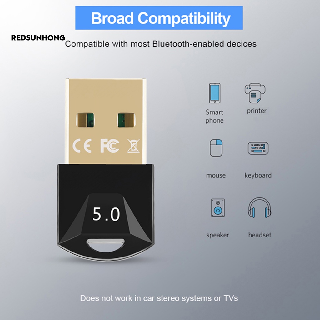 Bộ Thu Phát Bluetooth 5.0 Không Dây Cho Máy Tính Cổng USB Aptx