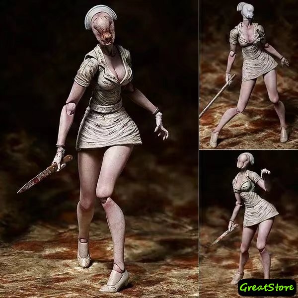 MÔ HÌNH BUBBLE HEAD NURSE SILENT HILL 2 figma SP-061 CỬ ĐỘNG ĐƯỢC 15cm