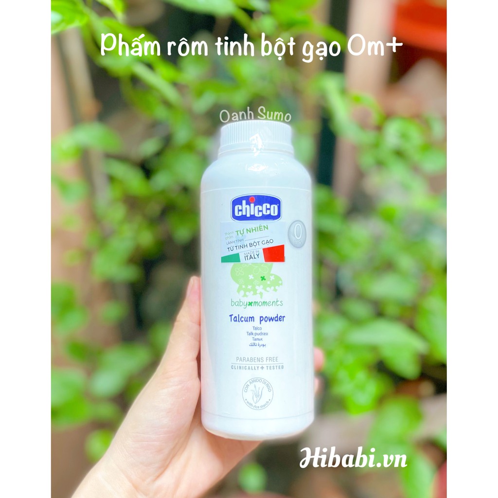 Phấn rôm tinh bột gạo Chicco 0m+