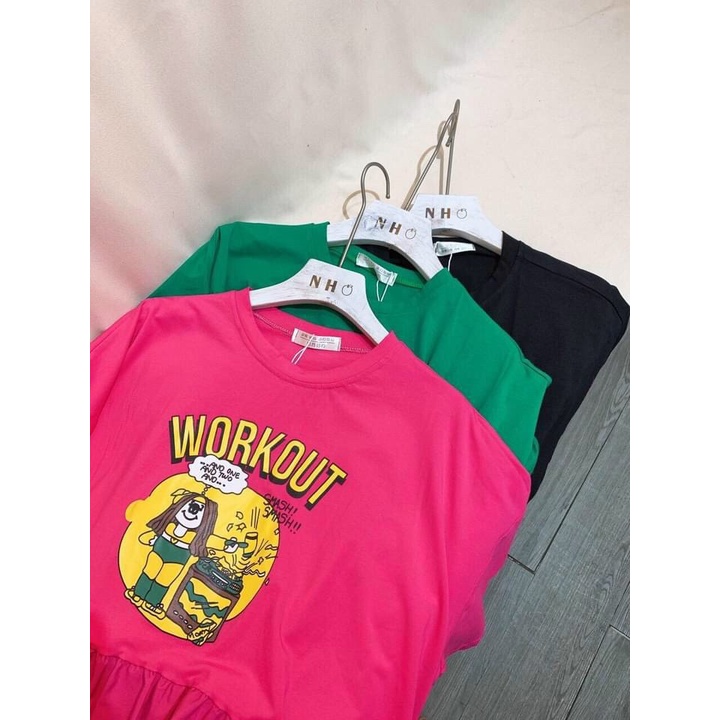Đầm oversize, bầu bì bon chen thoải mái - WORKOUT