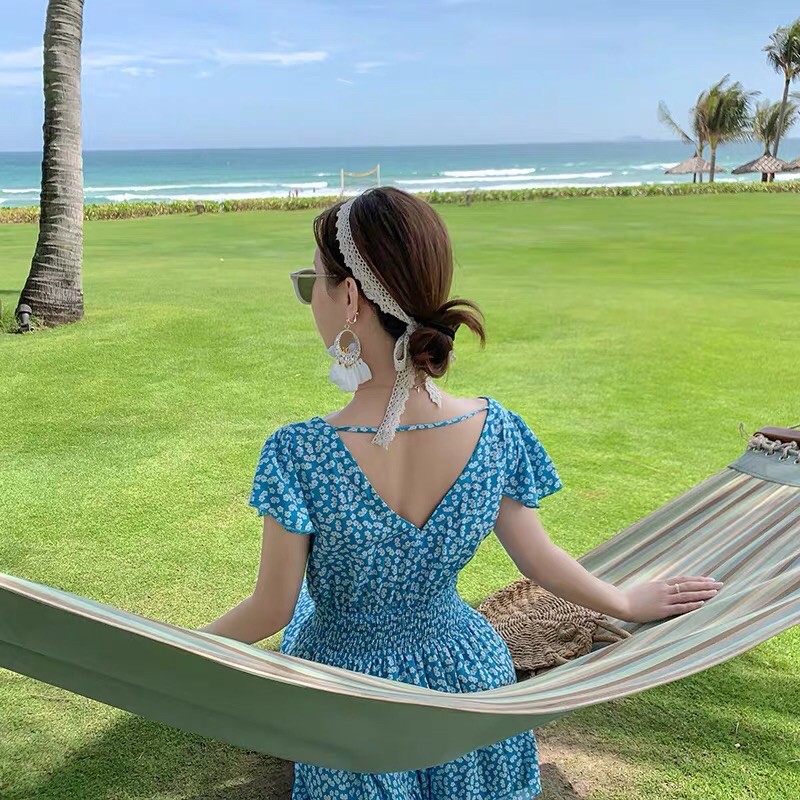 SẴN- Maxi xanh cánh tiên hoa nhí | BigBuy360 - bigbuy360.vn