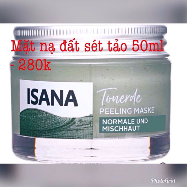 Mặt nạ đất sét tảo Isana- Đức