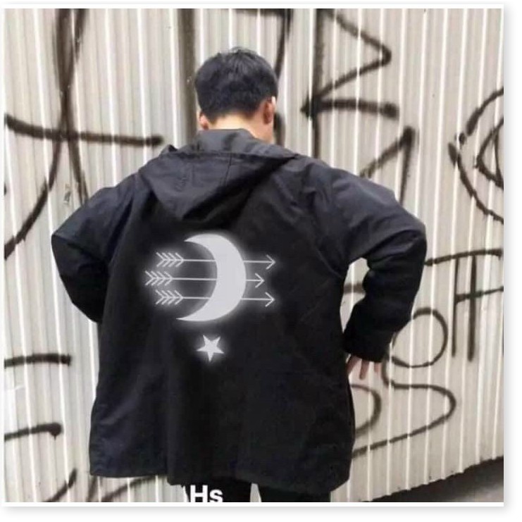 ÁO KHOÁC DÙ PHẢN QUANG UNISEX MŨI TÊN MẶT TRĂNG CỰC CHẤT SIÊU ĐẸP KHANH AN FASHION