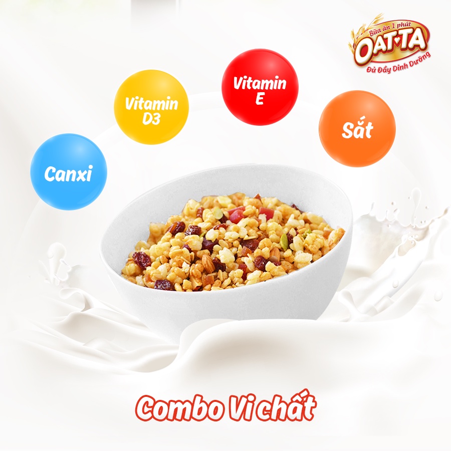 Ngũ cốc Yến mạch trái cây Ăn kiêng OATTA túi 800g