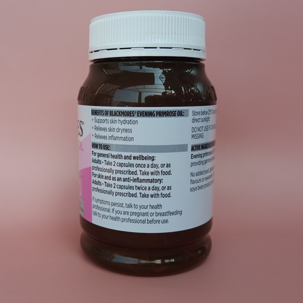 Tinh dầu hoa anh thảo Blackmores Evening Primose Oil của Úc hộp 190 viên