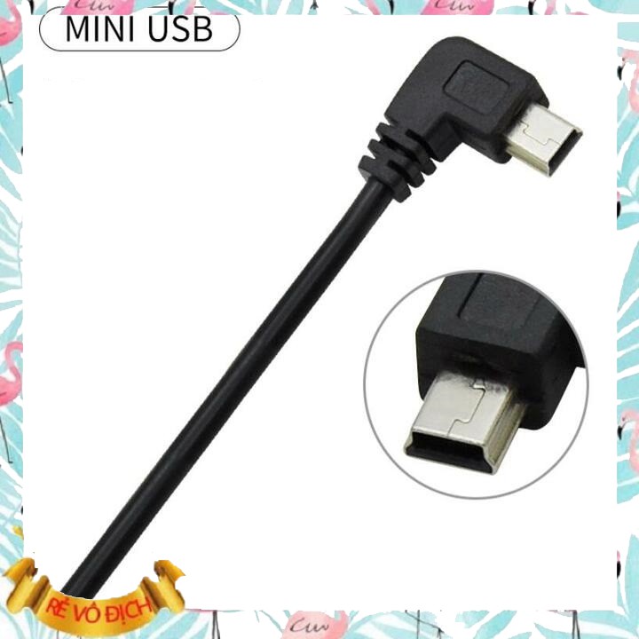 Dây Nguồn Camera Hành Trình Mini USB Cắm Trực Tiếp Bình Ắc Quy 5V 3A – Dây nguồn trực tiếp (Màu đen) M