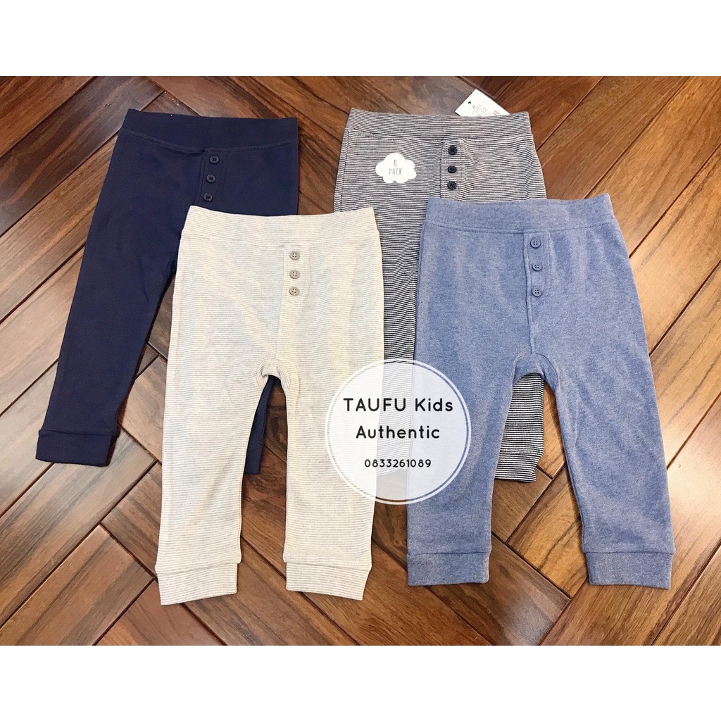 George Auth Set 4 quần cotton bé trai 12-18m