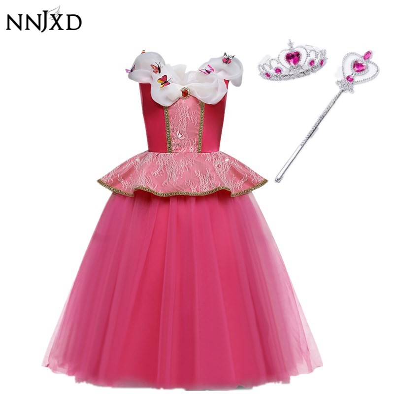 Đầm NNJXD Thích Hợp Để Háo Trang Công Chúa Cinderella Màu Hồng Xinh Xắn Cho Bé Gái Ngày Halloween