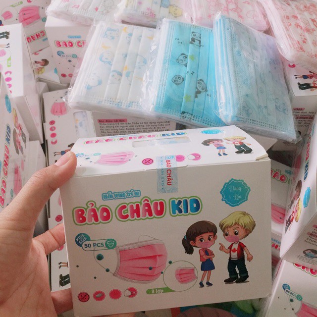 Khẩu Trang Y Tế 4 Lớp Trẻ Em In Hình Nhiều Màu Sắc | BigBuy360 - bigbuy360.vn