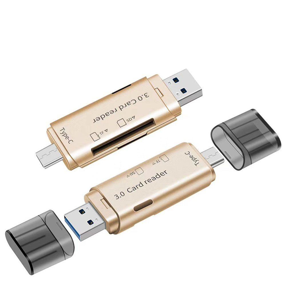Đầu Đọc Thẻ Nhớ Usb 3.0 Type C Tốc Độ Cao Chuyên Dụng Cho Máy Tính