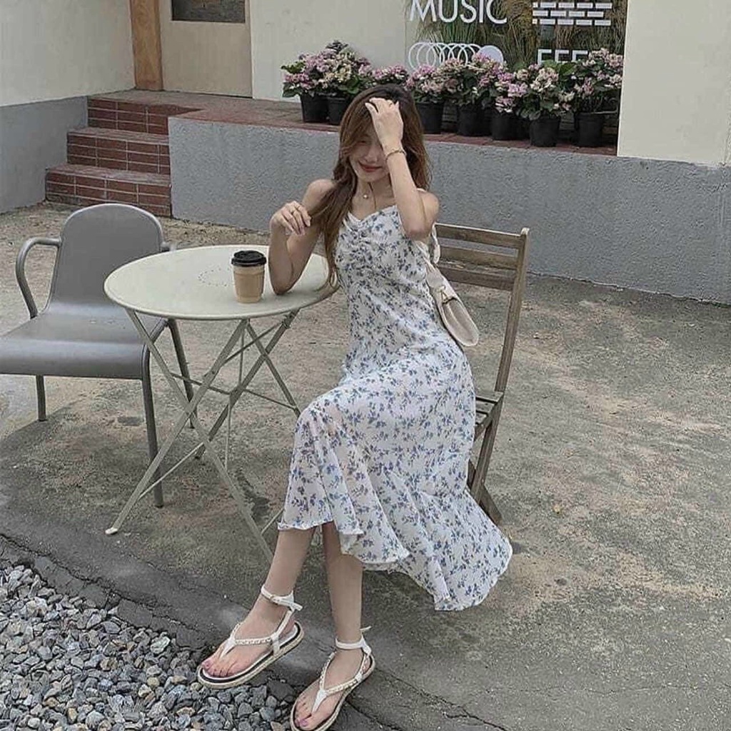 Sandal nữ đế cói quai da phối xích Sandal dây xích 5G form nhỏ di tăng size