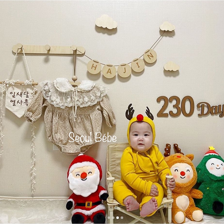 Mũ tuần lộc bông Peekaboo