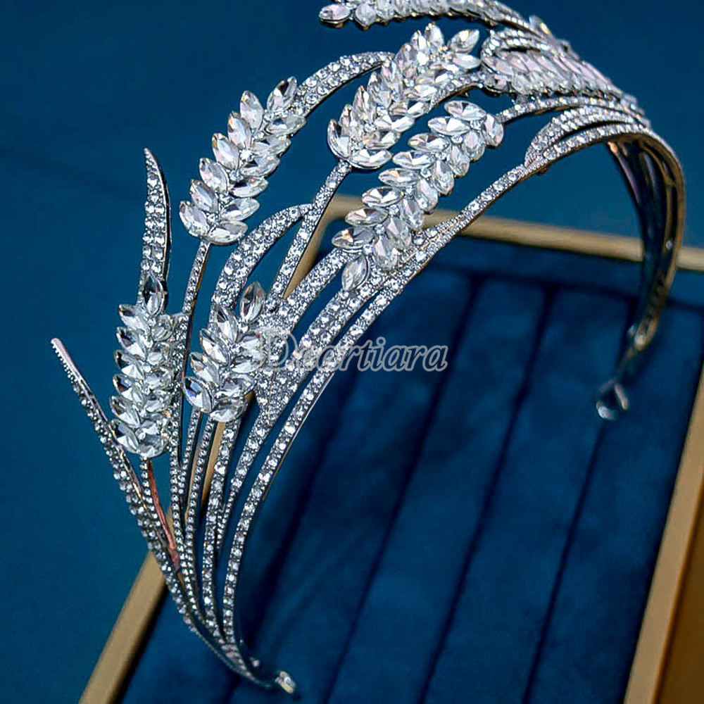 Vương miện tiara phụ kiện tóc công chúa cho cô dâu đám cưới