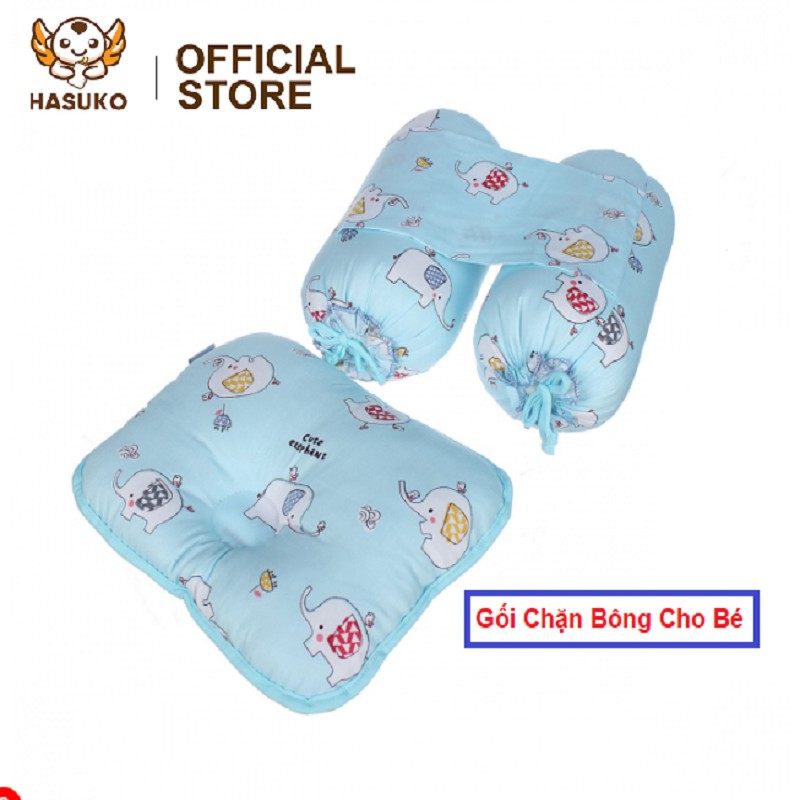 Sét gối chặn bông cho bé sơ sinh HASUKO STORE