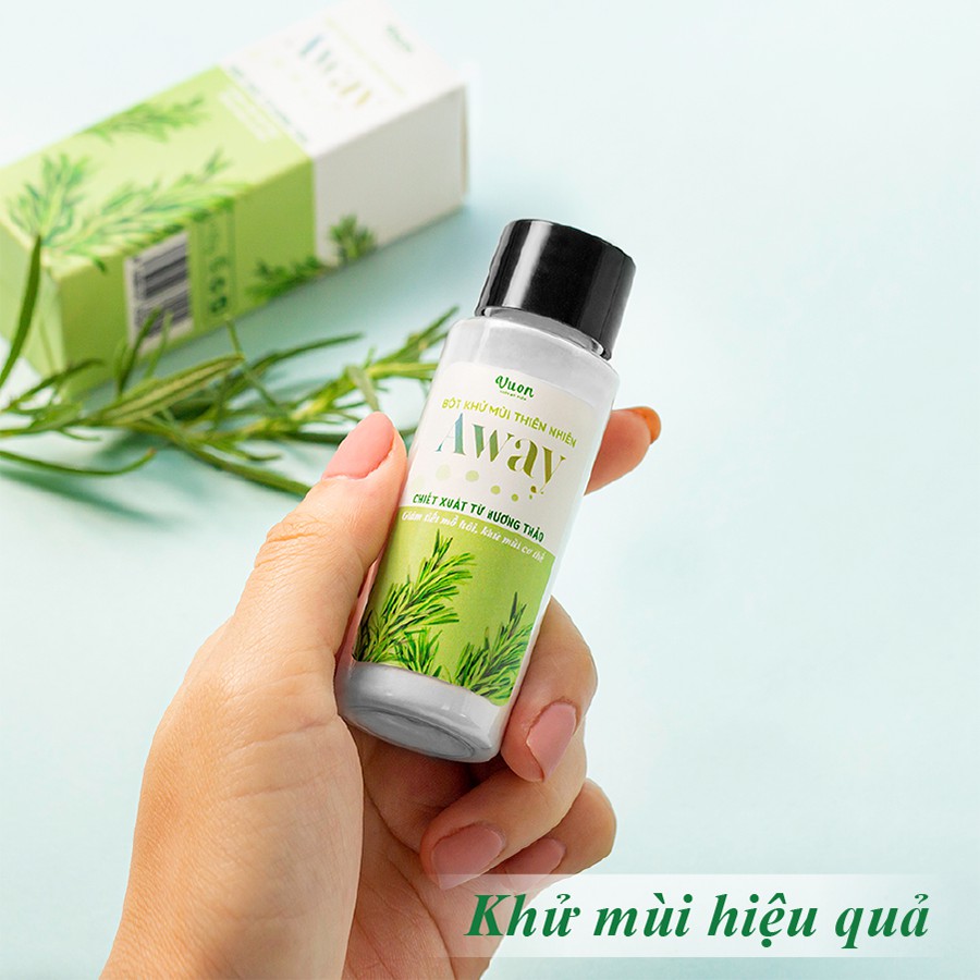 Bột khử mùi cơ thể AWAY - Giảm tiết mồ hôi nách, mồ hôi tay, chân - Khử mùi hôi nách, khử mùi cơ thể - Vườn Mỹ Phẩm | BigBuy360 - bigbuy360.vn