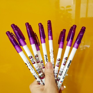 Combo 5 cây bút Gel tím ❤️ Bút Gel mực tím cho học sinh