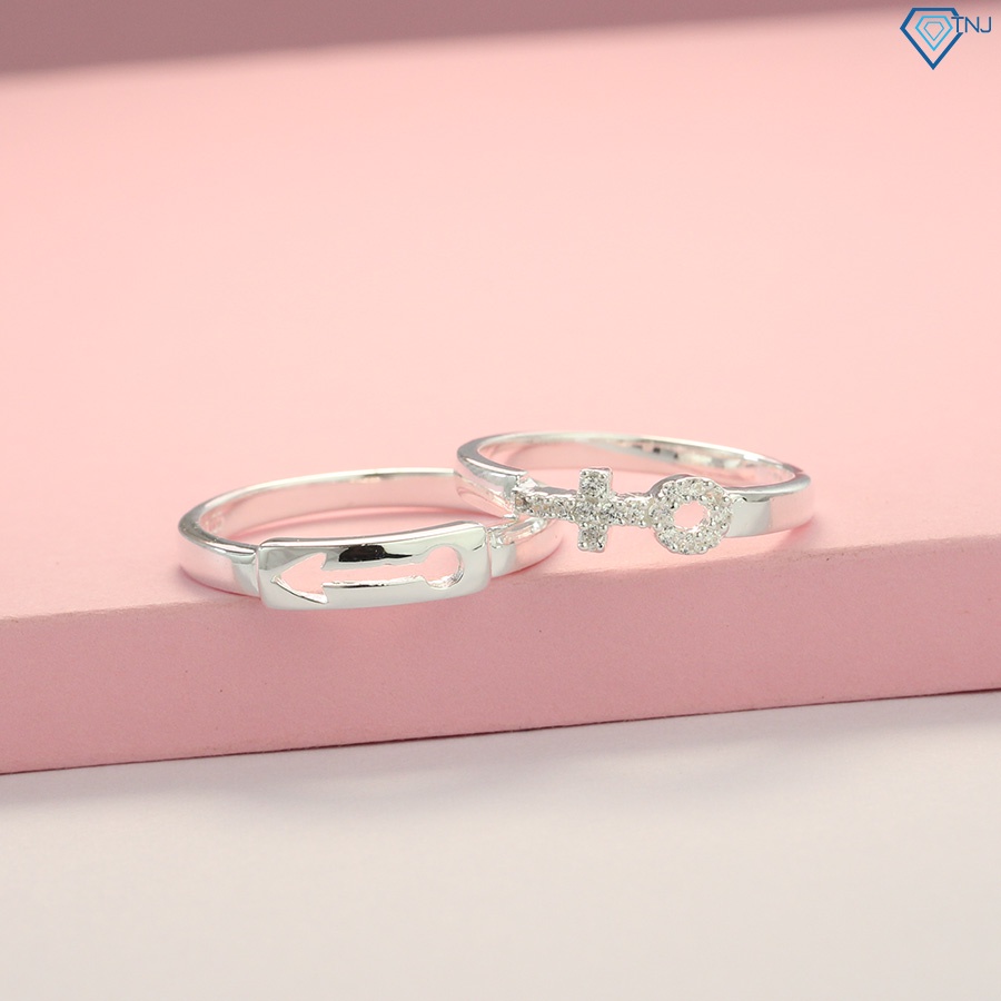 Nhẫn cặp đôi nam nữ Male Female khắc tên ND0409 Trang Sức TNJ