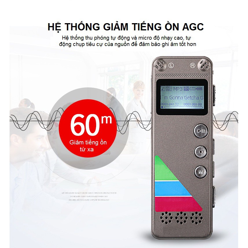 Máy Ghi Âm Chuyên Nghiệp Cao Cấp HG-500 8GB - Digital Voice Recorder