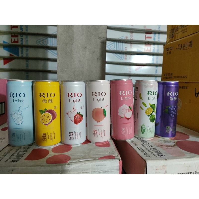 RIO HOA QUẢ LON CAO CẤP/ NƯỚC ÉP HOA QUẢ LÊN MEN