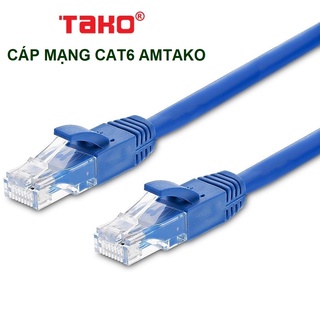 Dây mạng Cat 6 AMTAKO bấm sẵn 2 đầu dài từ 1-10m