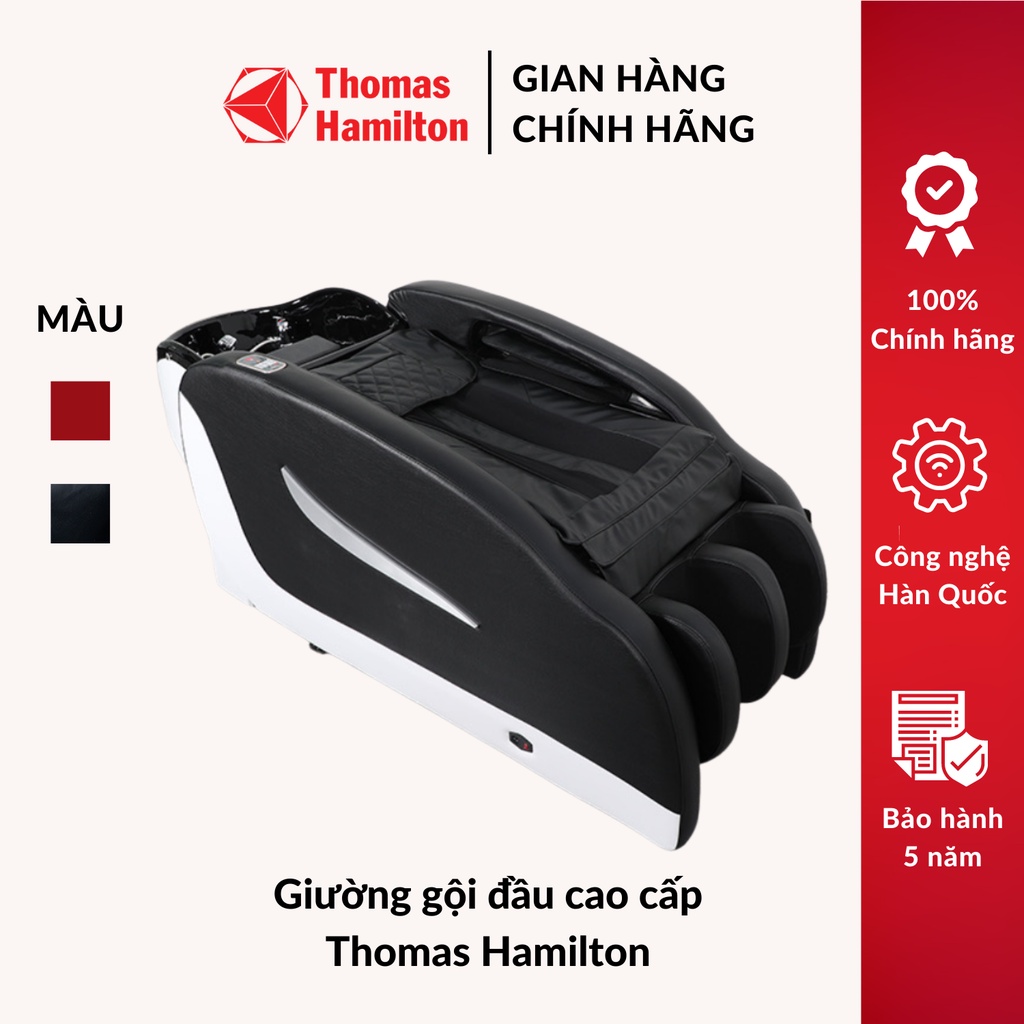 Giường gội đầu cao cấp trang bị máy massage toàn thân Thomas Hamilton - BH 5 năm