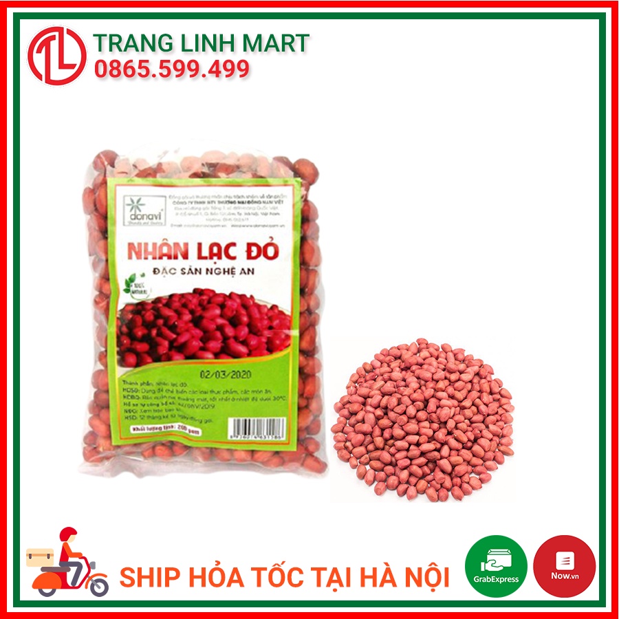 Nhân lạc đỏ Donavi gói 200g