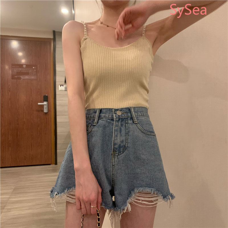 Áo kiểu hai dây ôm dáng vừa vặn phong cách Hàn Quốc thời trang mùa hè dành cho nữ