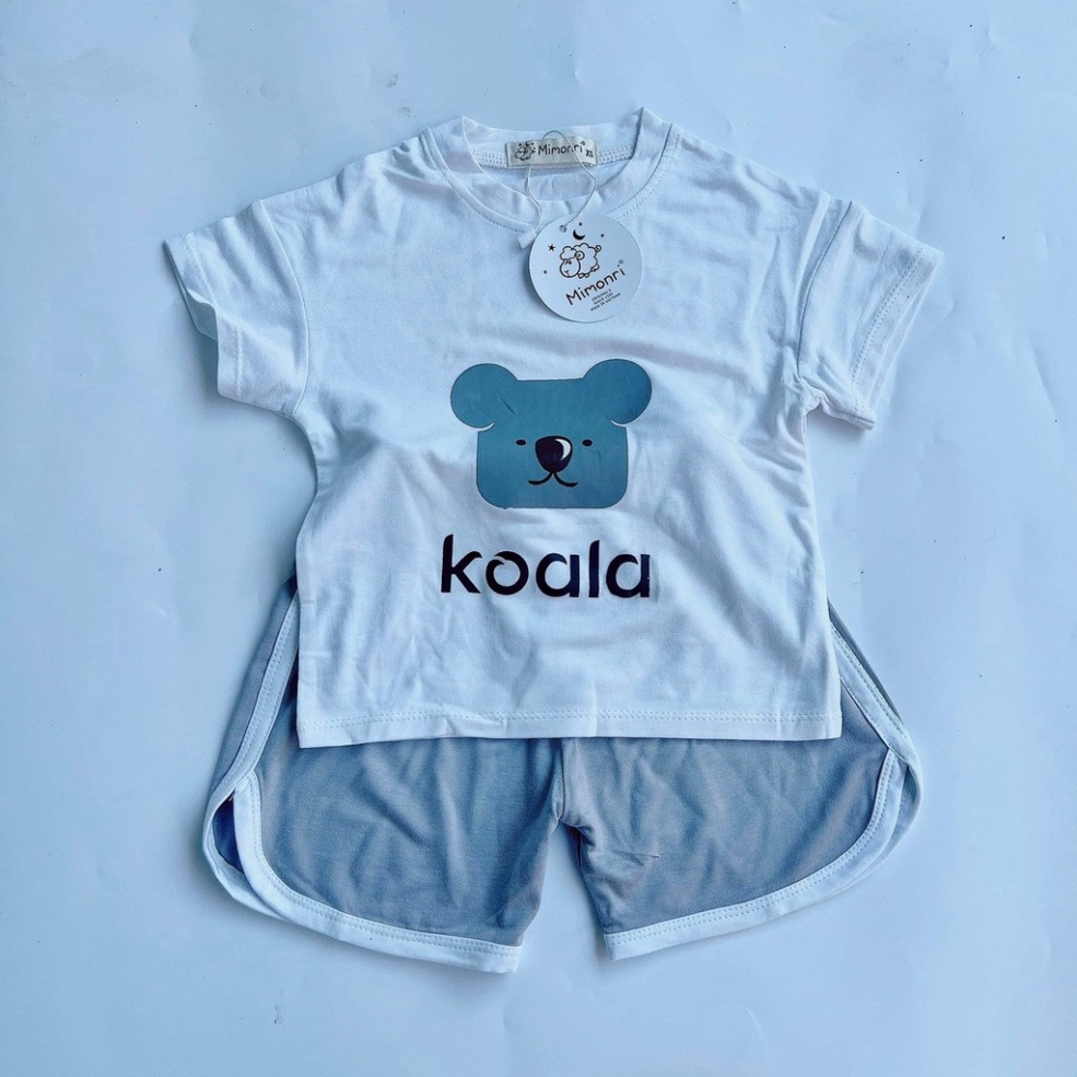 Sale sốc Bộ Cộc Tay KOALA Thun Lạnh Cho Bé trai bé gái, Bộ Cộc Tay Hàng Minkymom   hàng đẹp