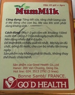Mummilk cốm siêu lợi sữa