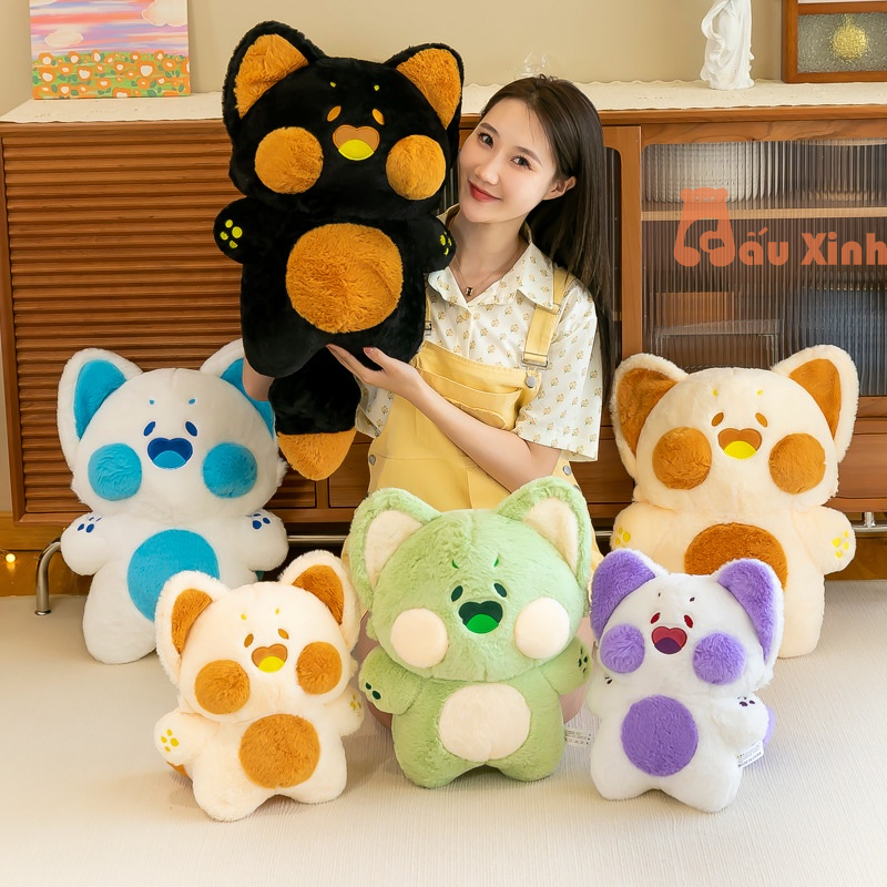 Gấu Bông Mèo Dudu Siêu Dễ Thương, 6 Màu, size 50cm Mèo Nhồi Bông Mềm Mại Dễ Thương Cho Bé Và Bạn Gái - Gấu Xinh - G93