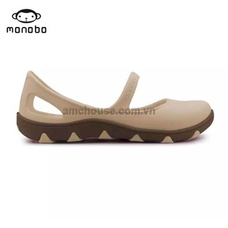 Giày nhựa nữ Thái Lan MONOBO - TAMMY - be đế nâu