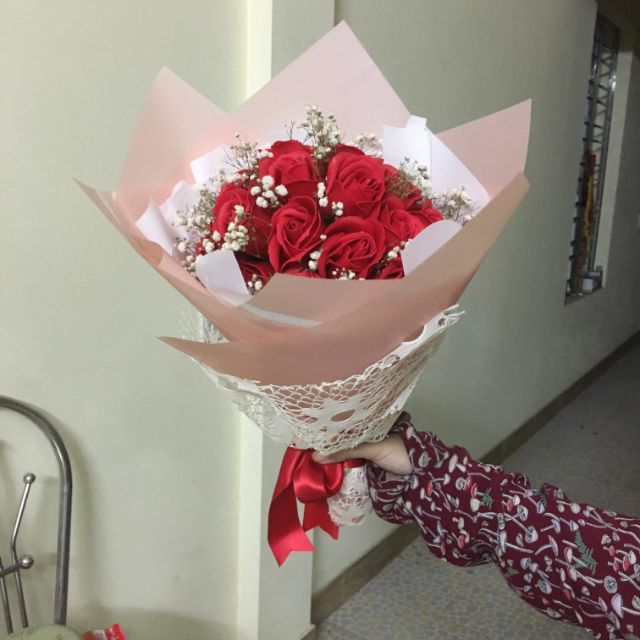 Hoa sáp thơm bó 18 bông