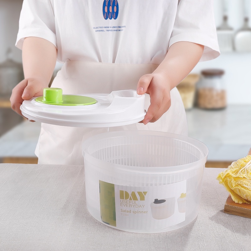 Tô Nhựa Đựng Rau Củ Quả Làm Ráo Nước Thiết Kế Đế Chống Trượt Tiện Dụng Cho Nhà Bếp