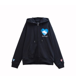 Heaven Heart Hoodie Zip (Đen)