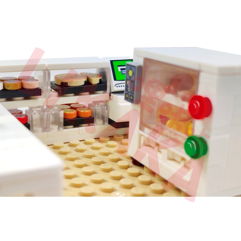 Moc Scene Đồ Chơi Lắp Ráp Đường Phố Nhỏ / Tủ Bánh Ngọt / Máy Bán Hàng DIY Đồ Chơi Trẻ Em