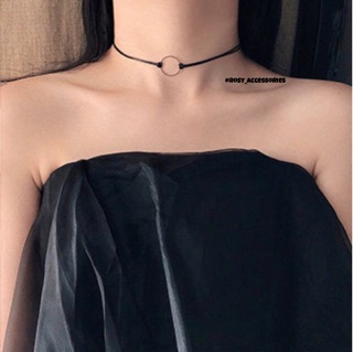 ROSY - CHOKER DA PHỐI MẶT TRÒN MINI (ẢNH THẬT Ở CUỐI!!!!)