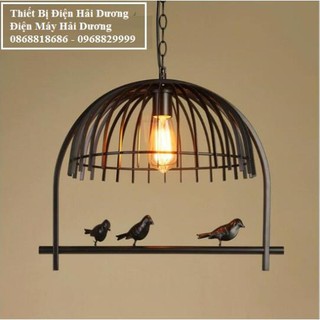 Đèn thả trần lồng chim đen TN215