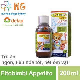 APPETITO BIMBI - Thảo dược châu âu giúp bé ăn ngon, hấp thu tốt (Chai 200ml)