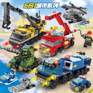 Bộ Đồ Chơi Lego Xếp Hình Lego / Xe Cứu Hỏa / Xe Tăng / Máy Bay Cho Bé
