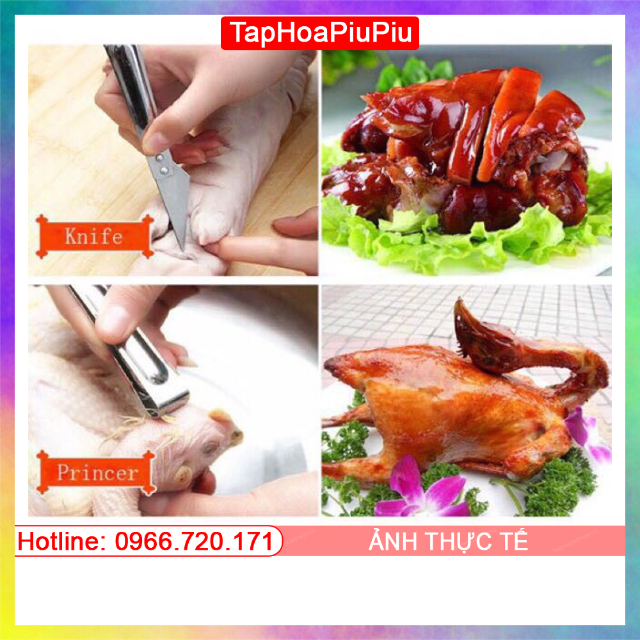 Nhíp Nhổ Lông Gà Vịt, Gia Cầm Đa Năng 2 Trong 1