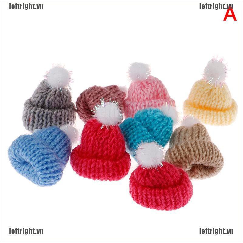 Set 10 Mũ Len Mini 3.5CM Xinh Xắn Dùng Làm Đồ Thủ Công Cho Búp Bê