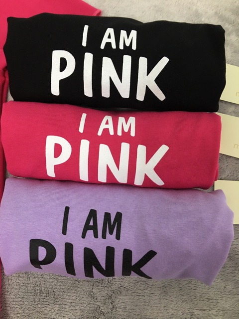 Áo croptop in I am Pink