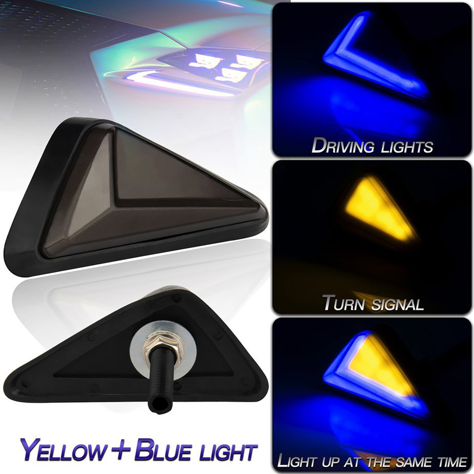 Cặp đèn xi nhan hình tam giác chuyên dụng cho xe mô tô