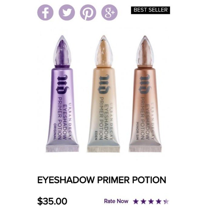URBAN DECAY ⚡ Kem Lót Mắt Eyeshadow Primer Potion | BigBuy360 - bigbuy360.vn
