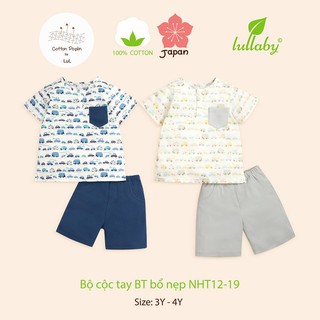 LULLABY - BST HANAMI - Bộ cộc tay bé trai bổ nẹp NHT12-19