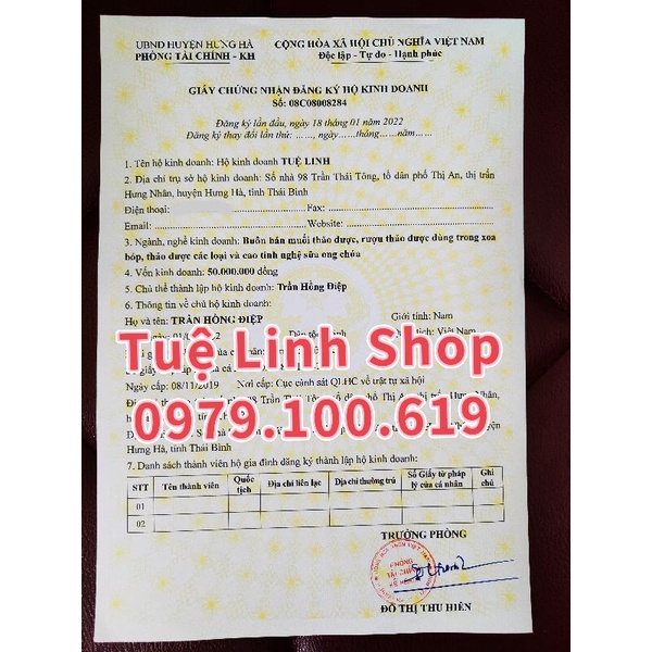 Muối thảo dược ngâm chân Tuệ Linh (hũ lớn 1kg)