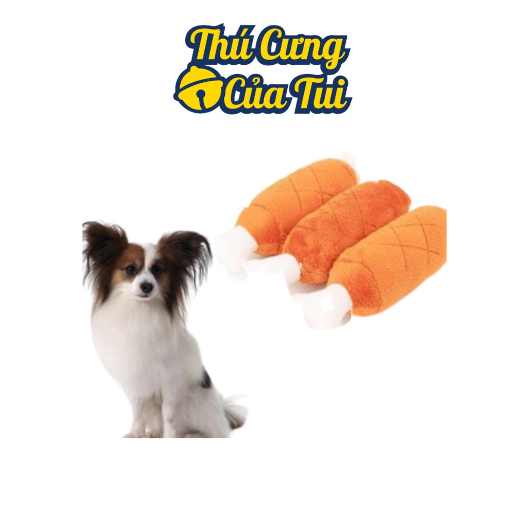 Xương Thịt Nhồi Bông Phát Ra Tiếng Kêu Cho Chó Mèo Vờn Bắt - Thú Cưng Của Tui