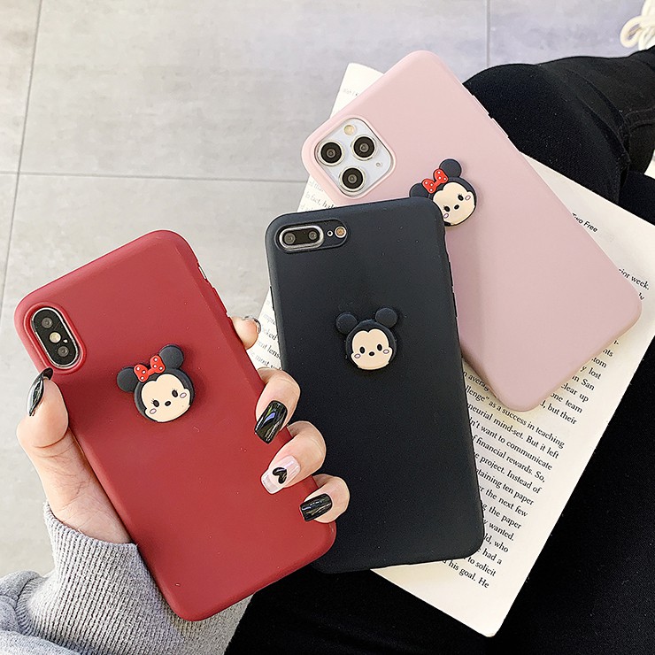 Ốp điện thoại mềm hình chú chuột cho Xiaomi Redmi Note 8T 9 9S 9T 3 4 4X 5 6 7 8 10 Pro Redmi Note 5A Prime Redmi S2