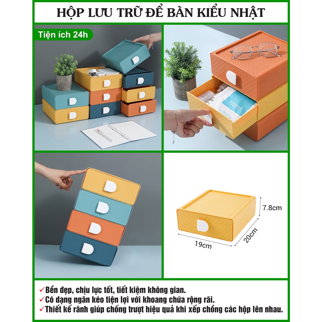 Hộp lưu trữ để bàn kiểu Nhật.
